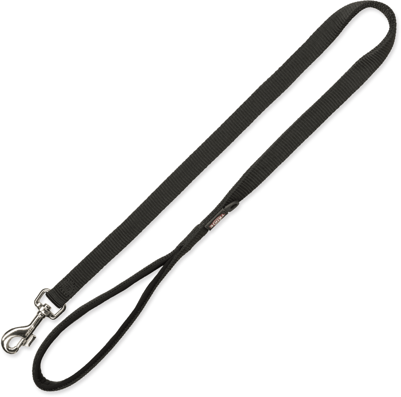 Vodítko Trixie Premium s vyplněnou rukojetí M–L černé