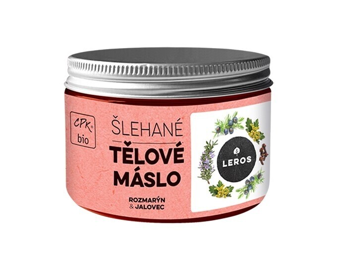 Šlehané tělové máslo Rozmarýn & jalovec LEROS - 140 ml