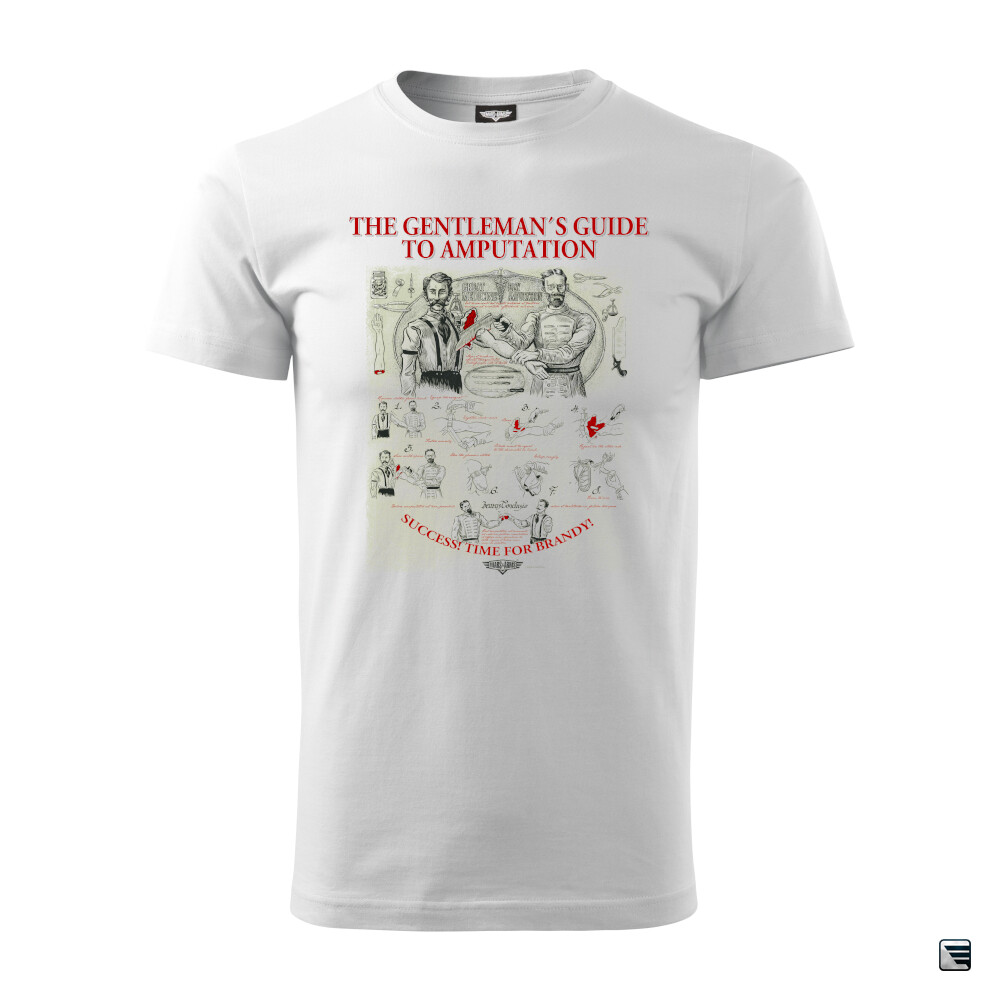 Triko Mars and Arms Gentlemans - bílé, L