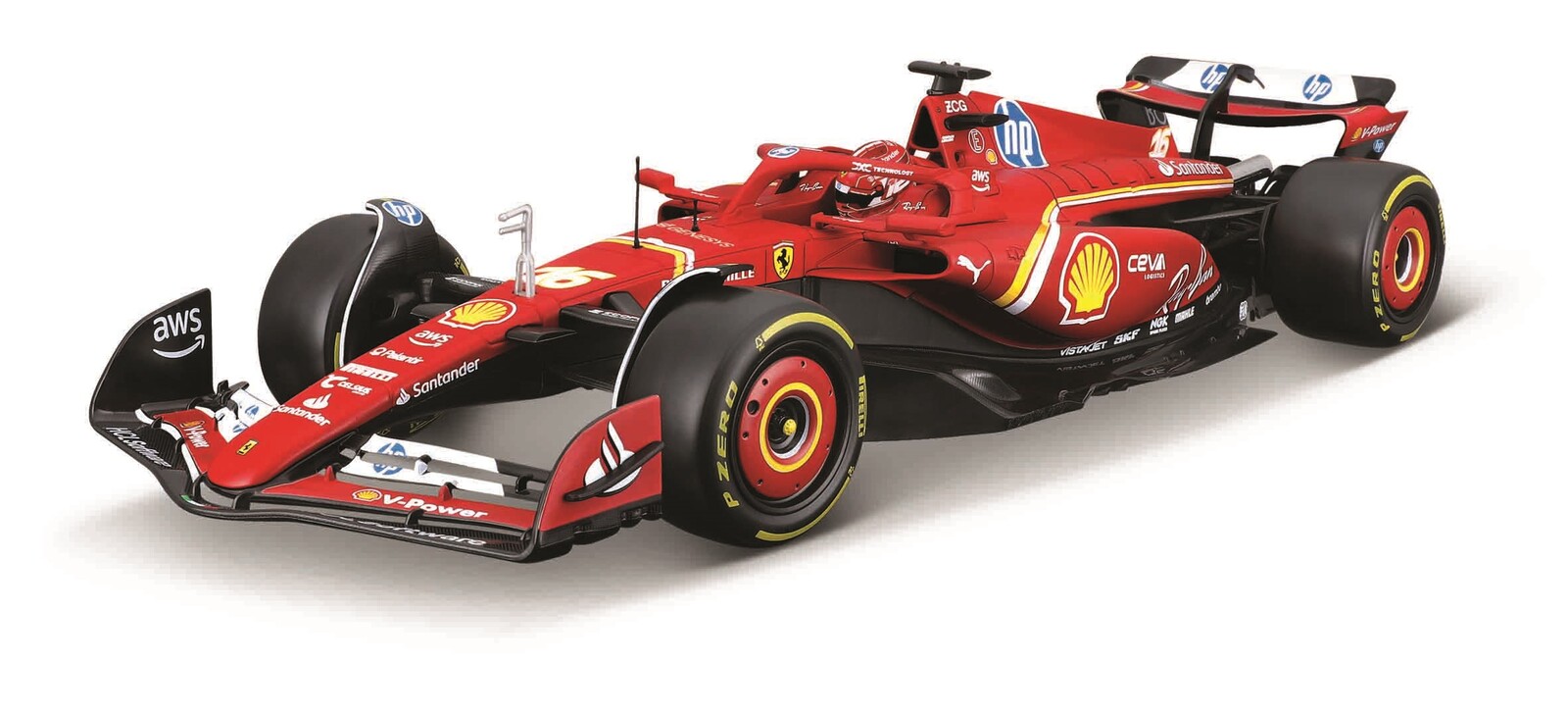 Bburago 1:18 Ferrari Racing Formula F1 - SF-24 (2024) HARD CASE