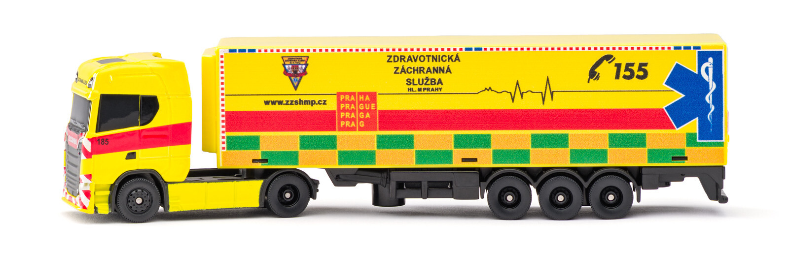 Maisto – kontejnerový návěs Scania 770S GOLEM EMS, Česká republika, 1:64