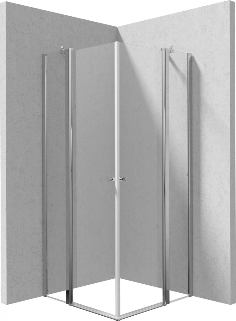 DEANTE Sprchový kout Kerria Plus chrom, čtvercová, 90x90 cm KKN0U09U09