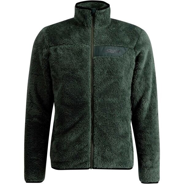 Swix MIKINA INFINITY PILE Pánská fleecová mikina, tmavě zelená, velikost