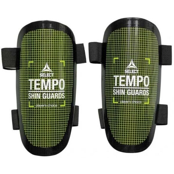 Select SHIN GUARD TEMPO Fotbalové chrániče, zelená, velikost