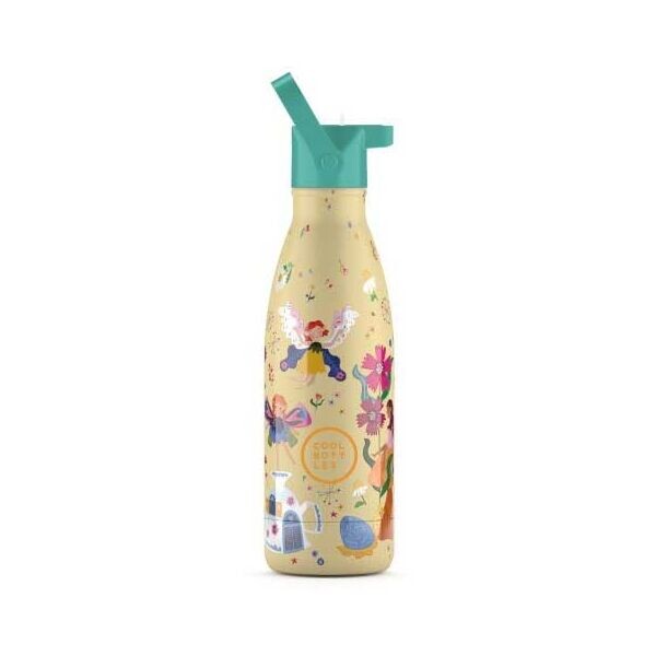 COOL BOTTLES KIDS MAGICAL FAIRIES 3D 350 ML Dětská termo láhev, zlatá, velikost 350 ML