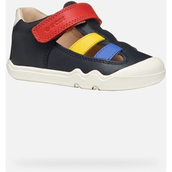 Geox B STEPPIEUP Chlapecká volnočasová obuv, tmavě modrá, velikost