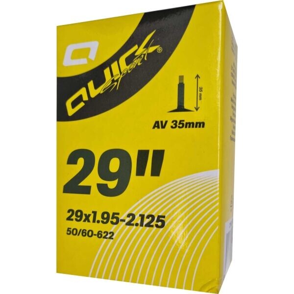 Quick AV29 x 1.9-2.125 35mm Cyklistická duše, černá, velikost