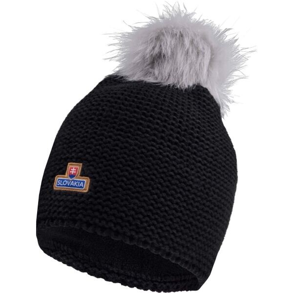 FLLÖS FANLINE HAT SLOVAKIA 6 Zimní čepice, černá, velikost