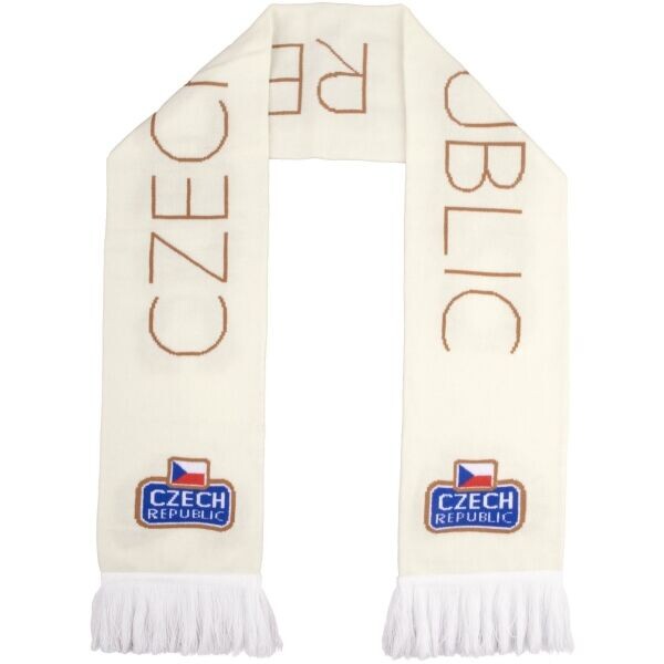 FLLÖS FANLINE SCARF CZECH 10 Zimní šála, bílá, velikost