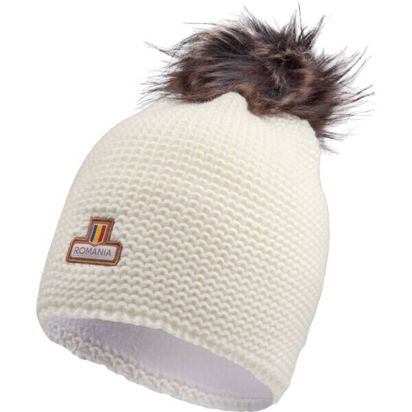 FLLÖS FANLINE HAT ROMANIA 7 Zimní čepice, bílá, velikost