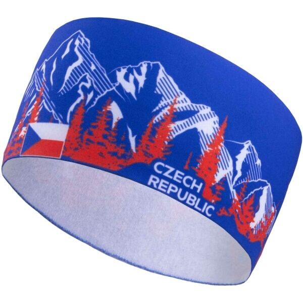 FLLÖS FANLINE HEADBAND CZECH 2 Sportovní čelenka, modrá, velikost
