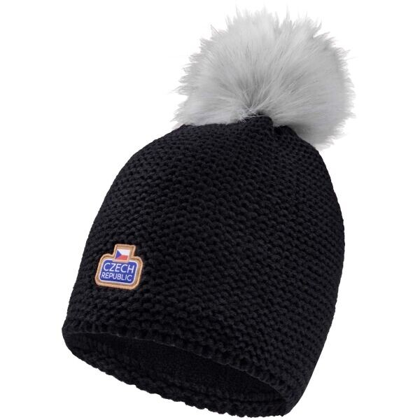 FLLÖS FANLINE HAT CZECH 7 Zimní čepice, černá, velikost