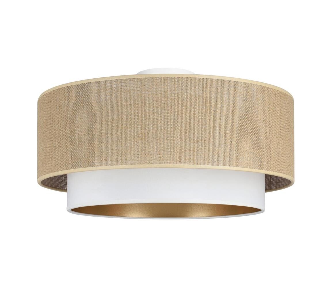 Stropní svítidlo SARTA 1xE27/60W/230V pr. 45 cm bílá/juta H0188