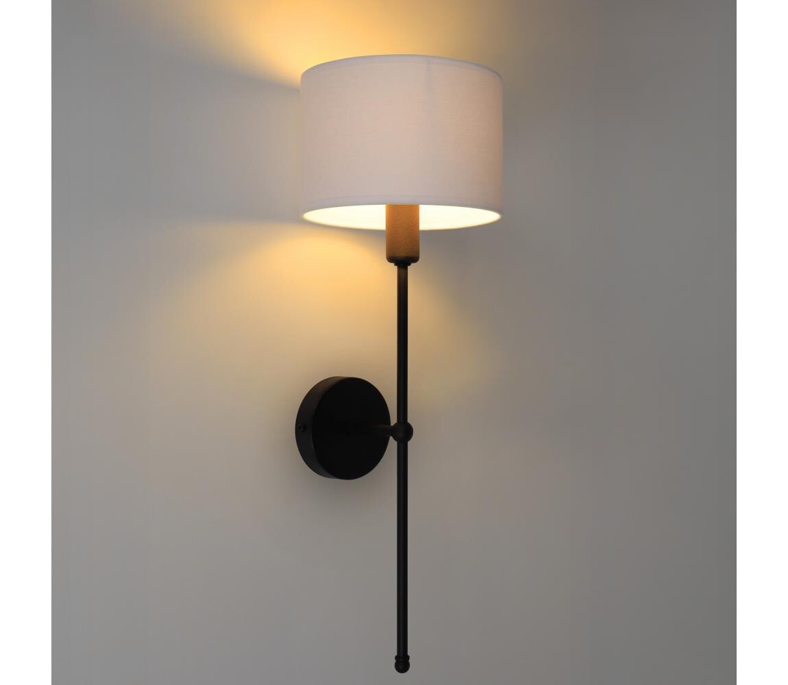 Nástěnná lampa MADELA 1xE14/40W/230V bílá/černá 0159