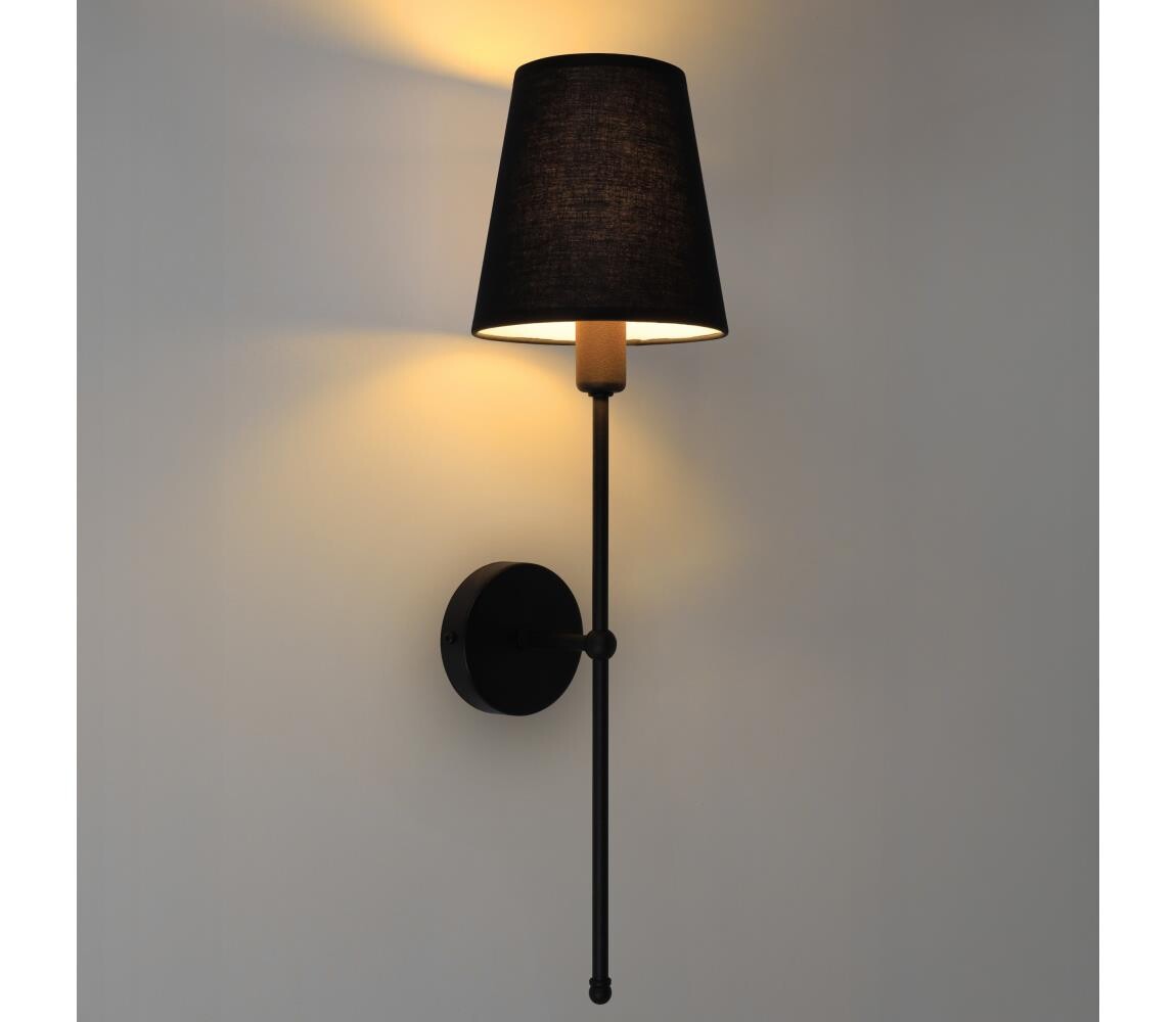 Nástěnná lampa MADELA 1xE14/40W/230V černá 0239
