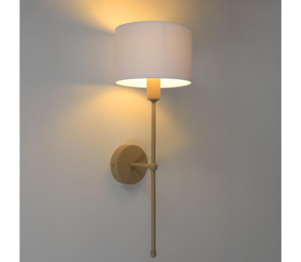 Nástěnná lampa MADELA 1xE14/40W/230V bílá/béžová 0241