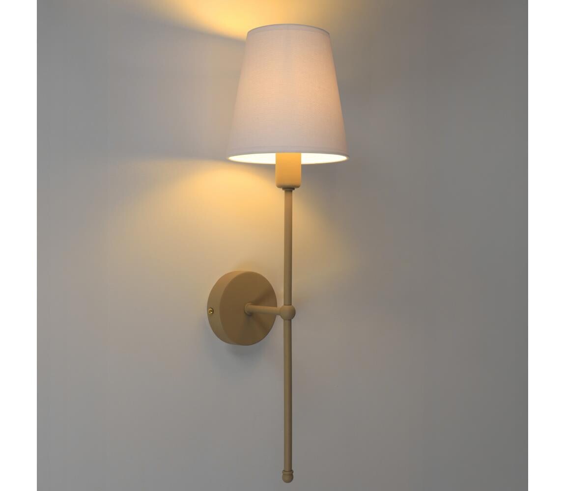 Nástěnná lampa MADELA 1xE14/40W/230V bílá/béžová 0478
