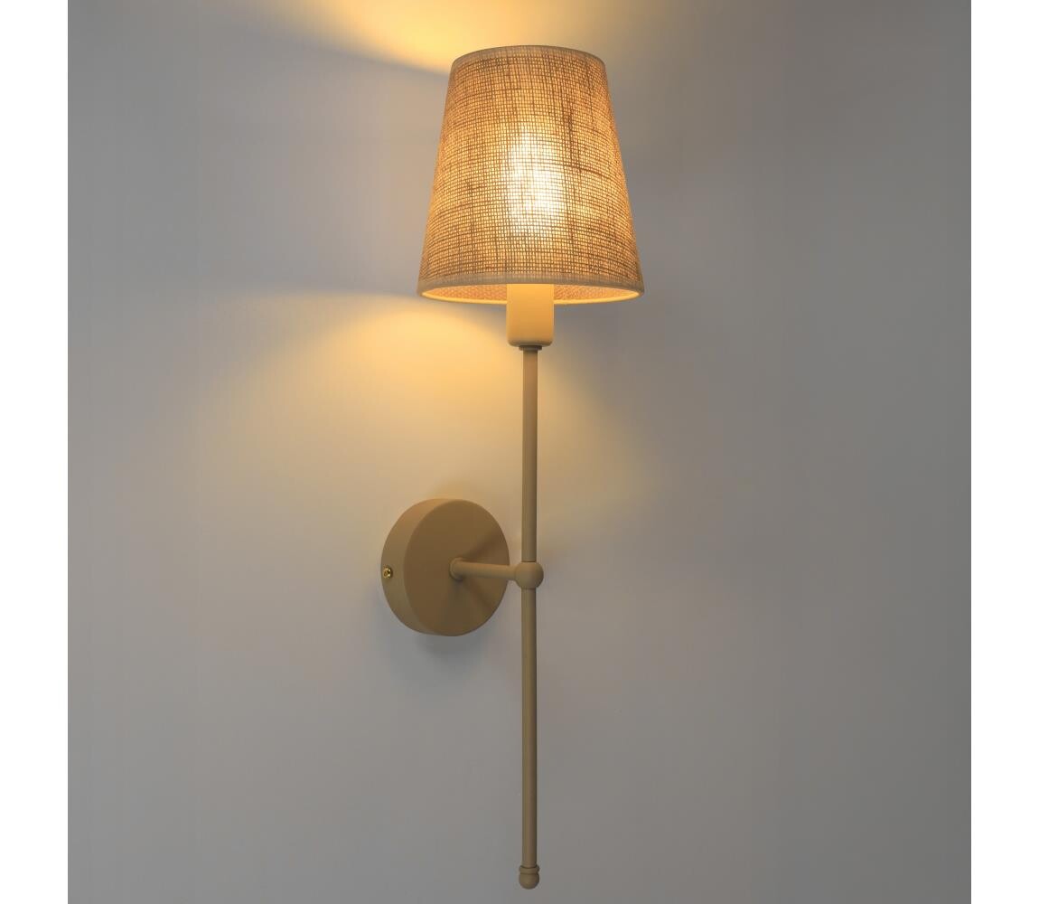 Nástěnná lampa MADELA 1xE14/40W/230V juta/béžová 0244