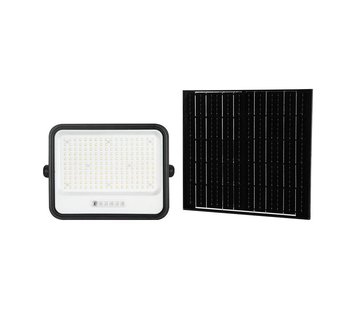 LED Stm. solární reflektor LED/400W/3,2V IP65 20000 mAh černá + dálkové ovládání 24086