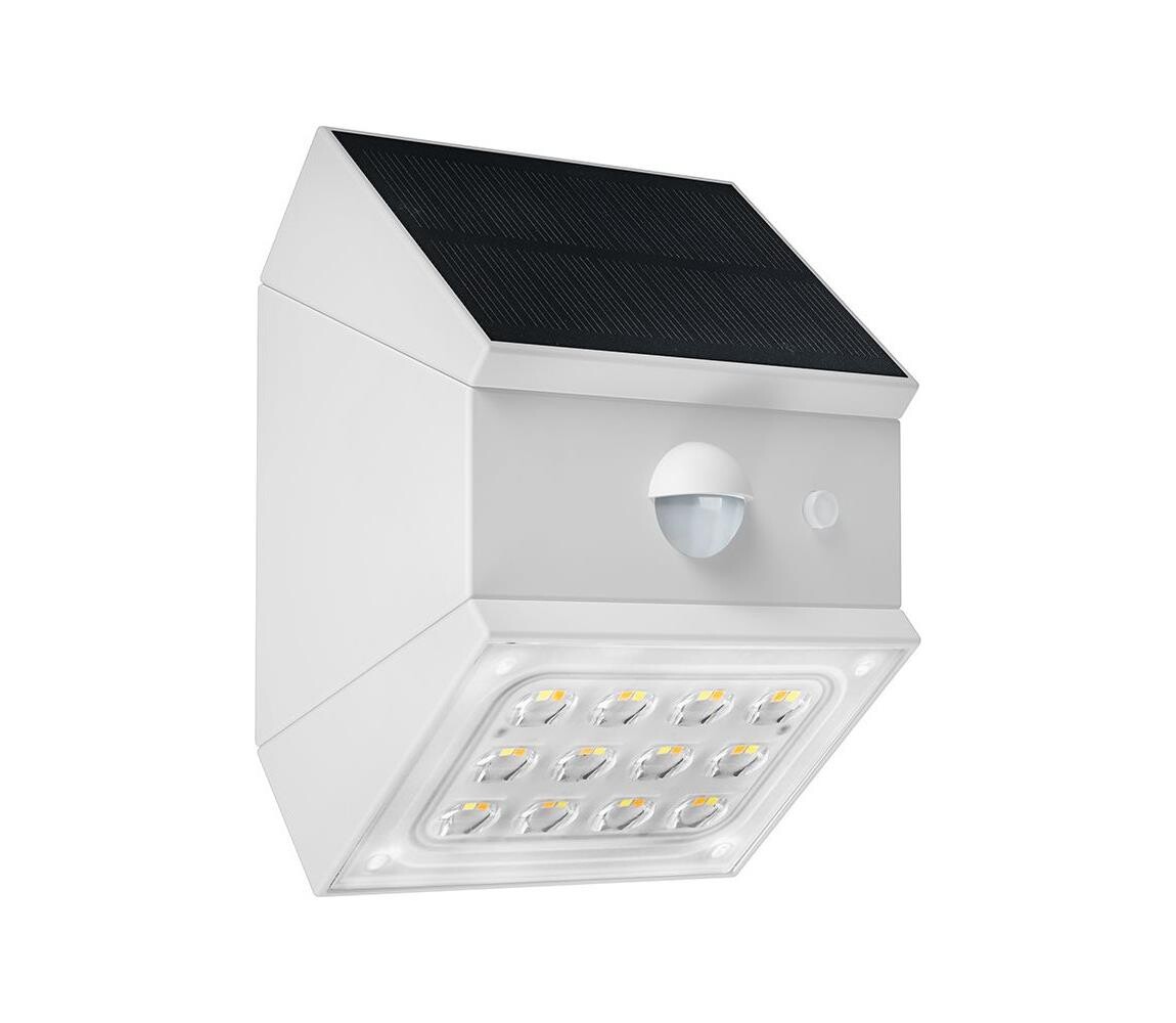 LED Nástěnné solární svítidlo se senzorem LED/2,5W/3,7V IP65 1200 mAh bílá 24097