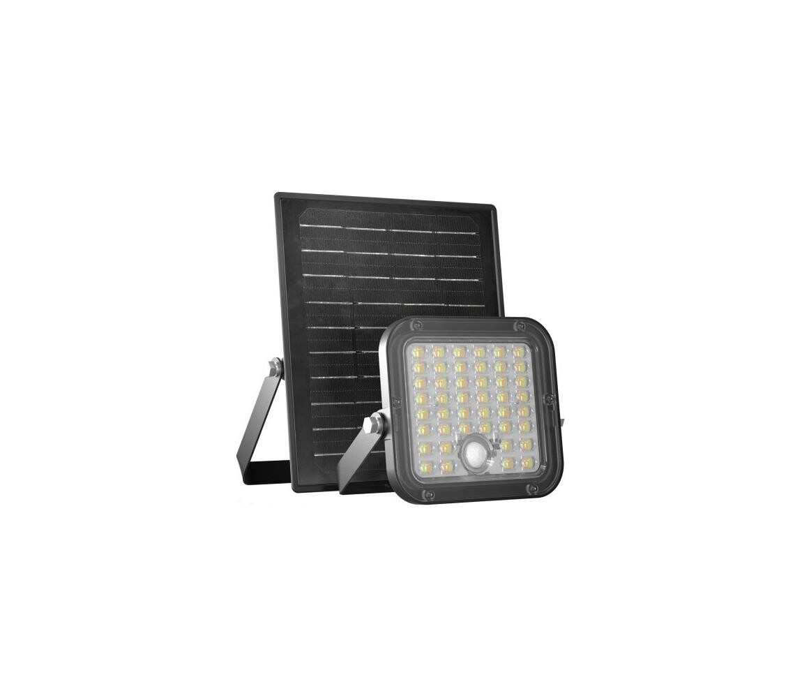 LED Solární reflektor se senzorem LED/10W/3,7V 4000K IP65 3600 mAh + DO 004003