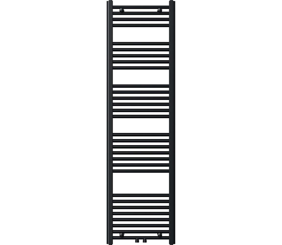 Novaservis - Koupelnový žebříkový radiátor 648W/230V 160x45 cm černá rovný 450/1600/RS,5
