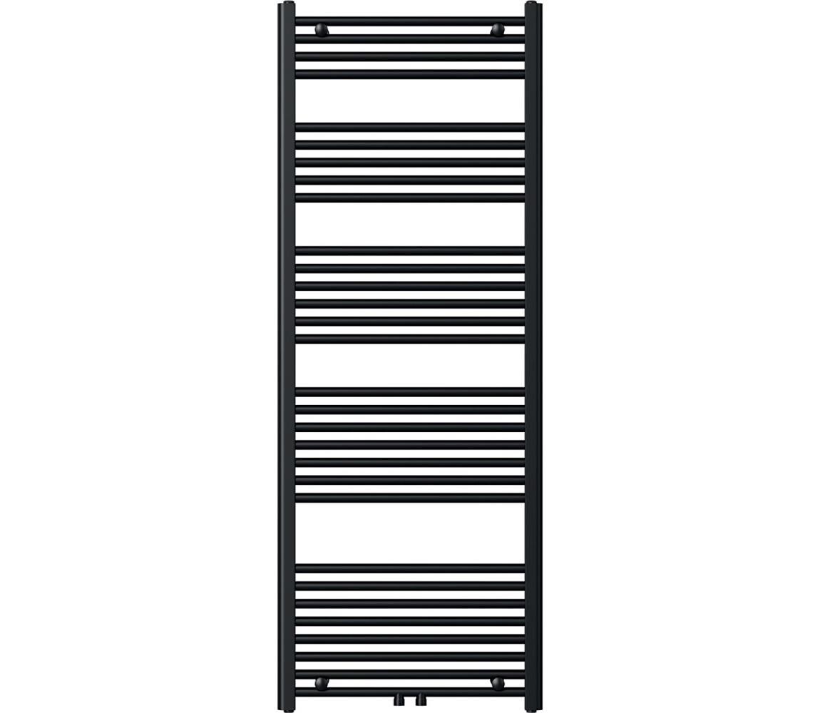 Novaservis - Koupelnový žebříkový radiátor 836W/230V 160x60 cm černá rovný 600/1600/RS,5