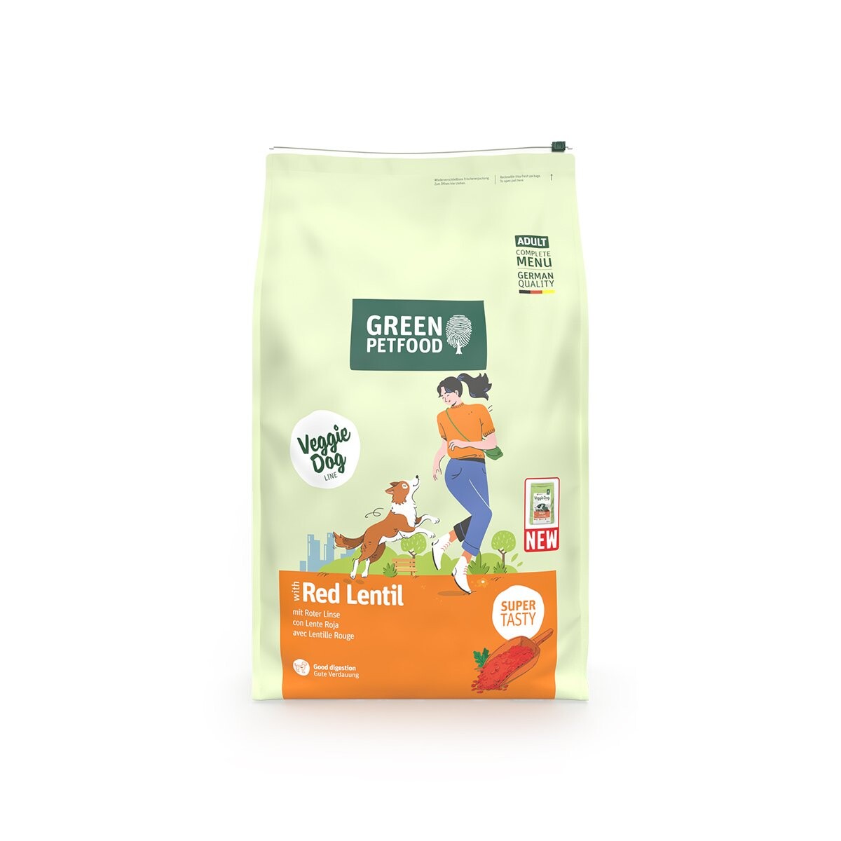 Green Petfood Veggie Dog s červenou čočkou - 10 kg