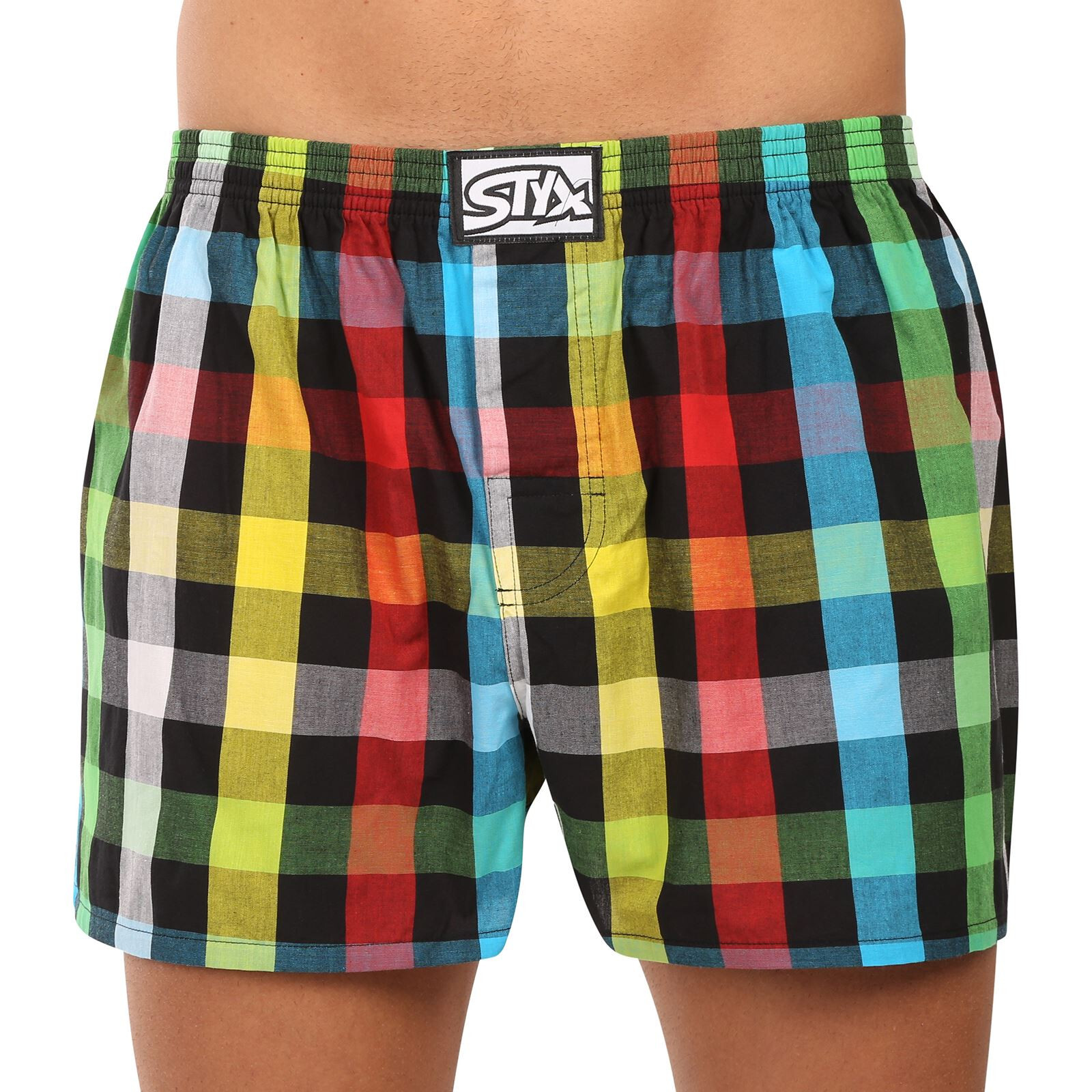 Pánské trenky Styx klasická guma vícebarevné (A0106) M, trenýrky