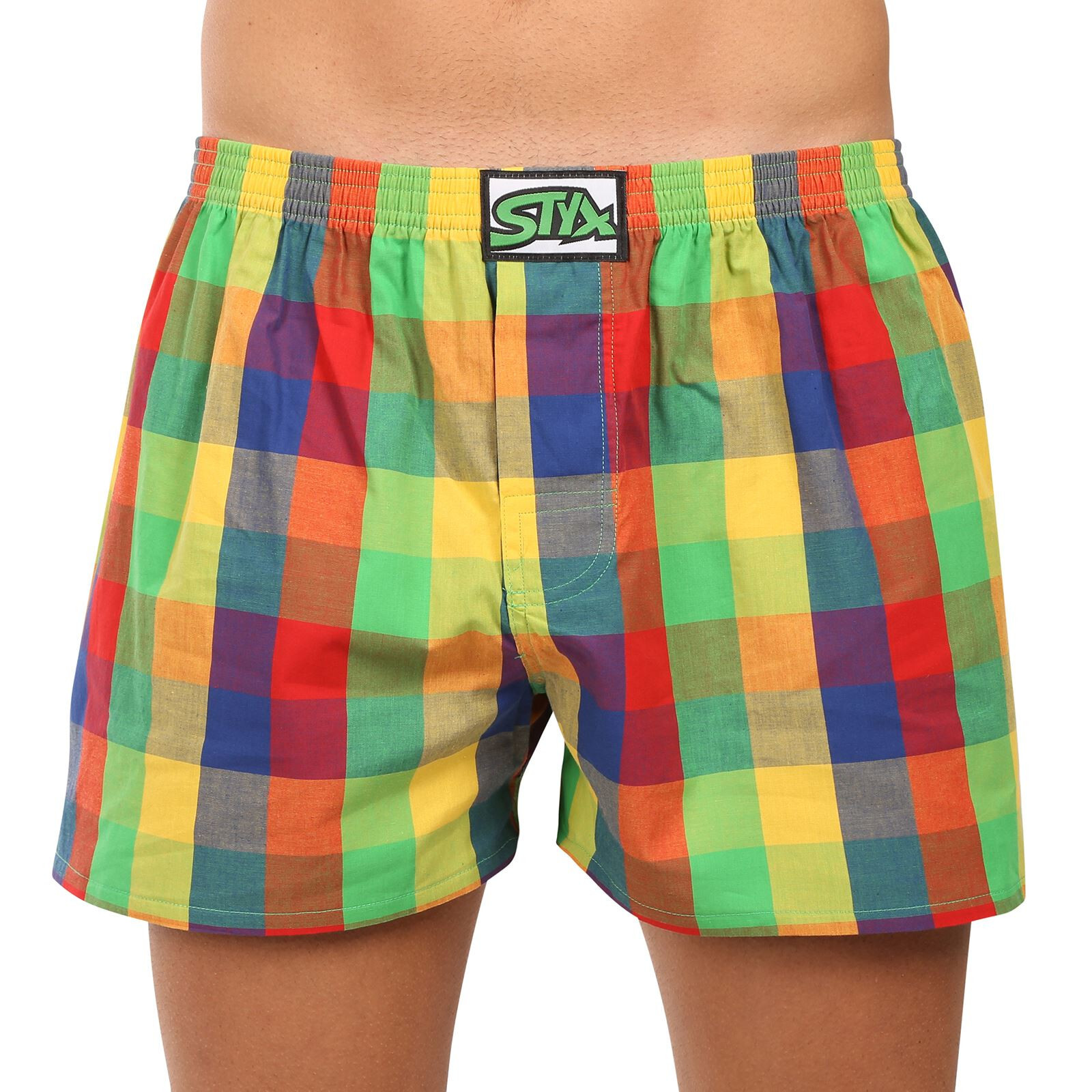 Pánské trenky Styx klasická guma vícebarevné (A0105) M, trenýrky