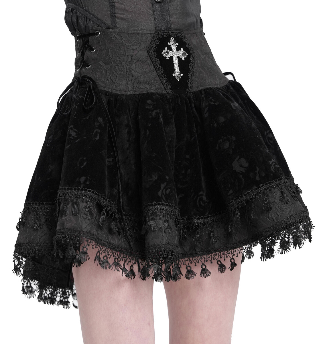 sukně dámská DEVIL FASHION - Gothic Rose XS