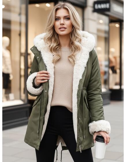 Dámská zimní bunda parka ARCTIC zelená