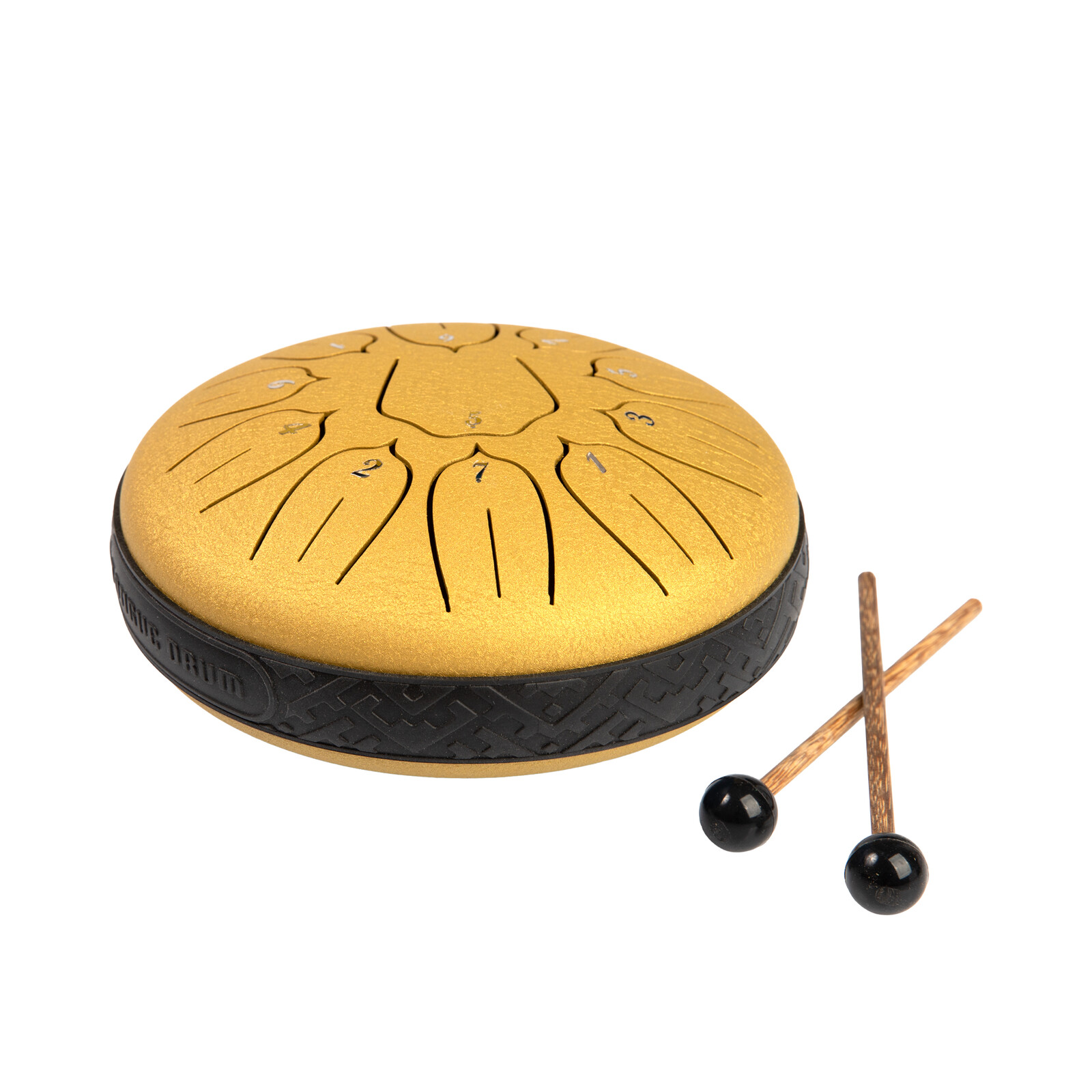 Černý ocelový bubínek - 11 tónů Albi