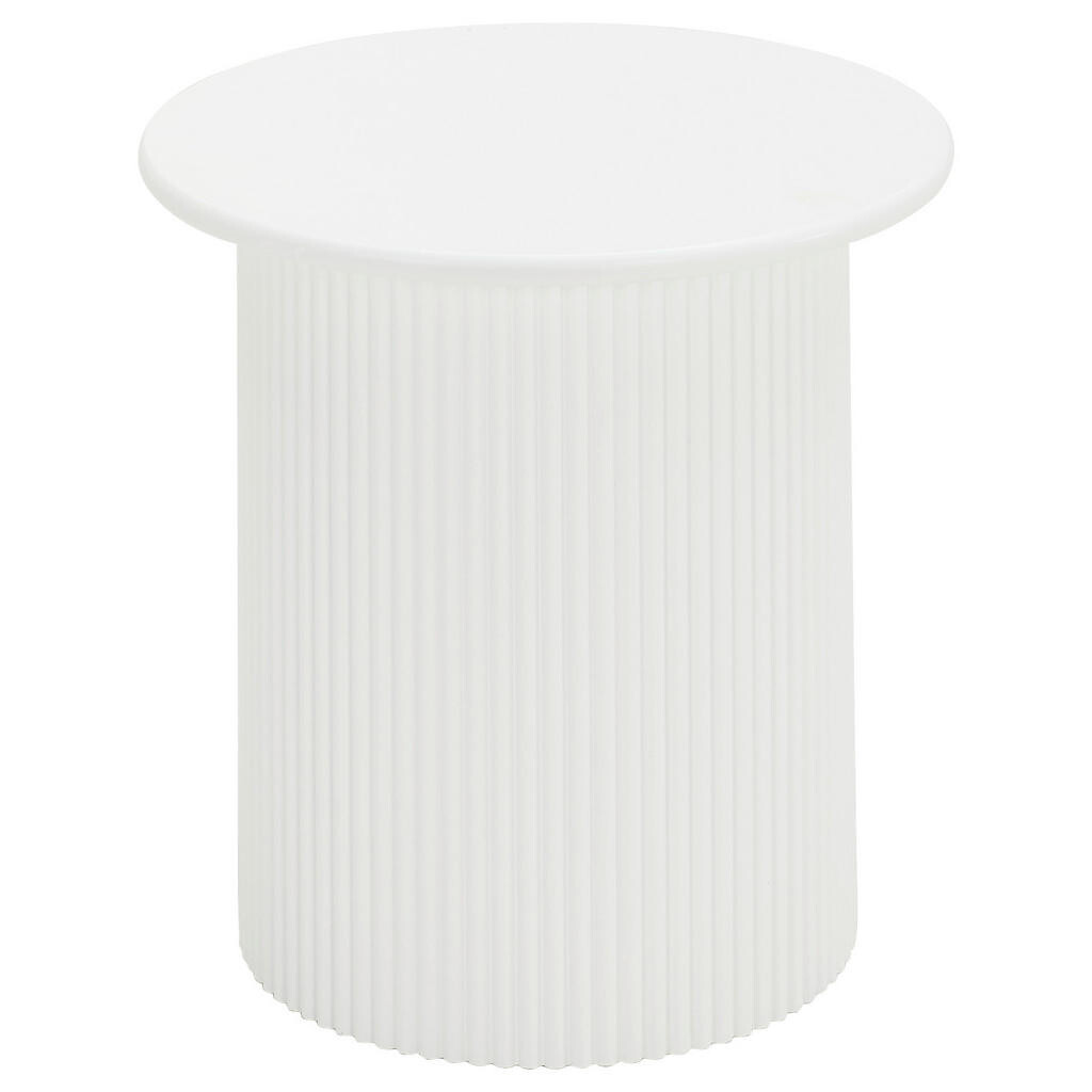 Xora ODKLÁDACÍ STOLEK, bílá, kompozitní dřevo, 40/40/41 cm