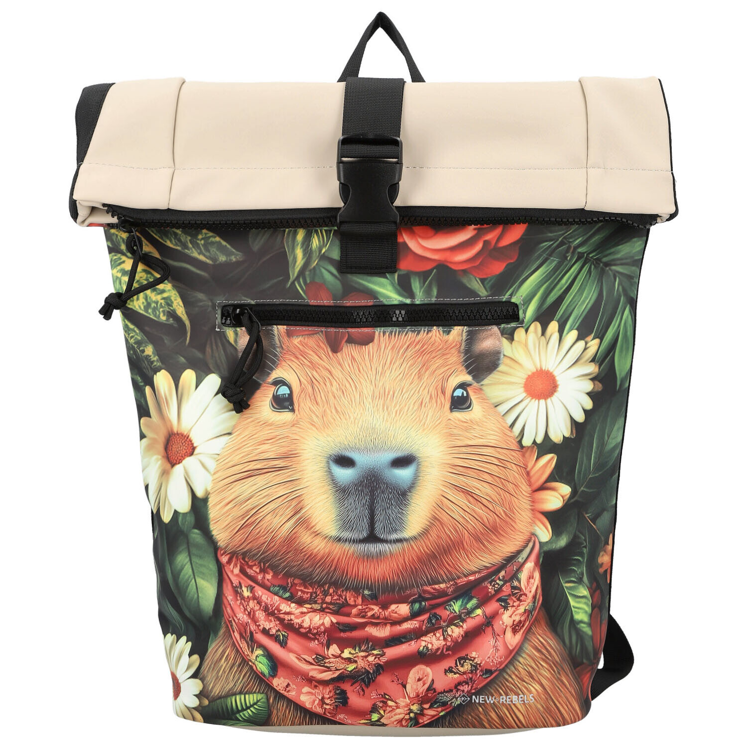 Batoh béžový - New Rebels Kapy béžová