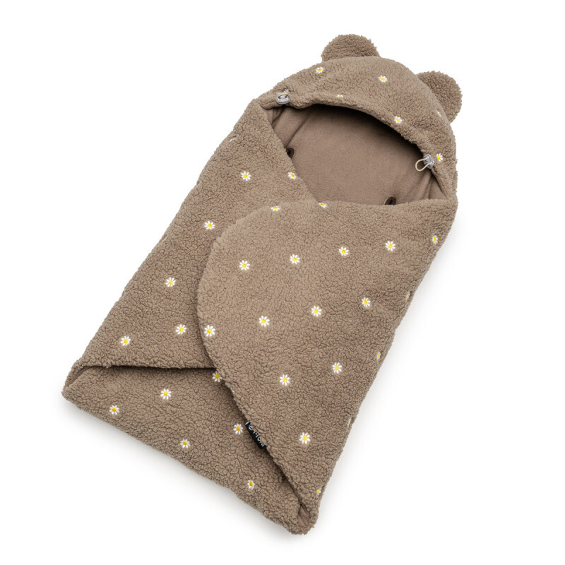 T-TOMI Wrapper TEDDY Brown flowers