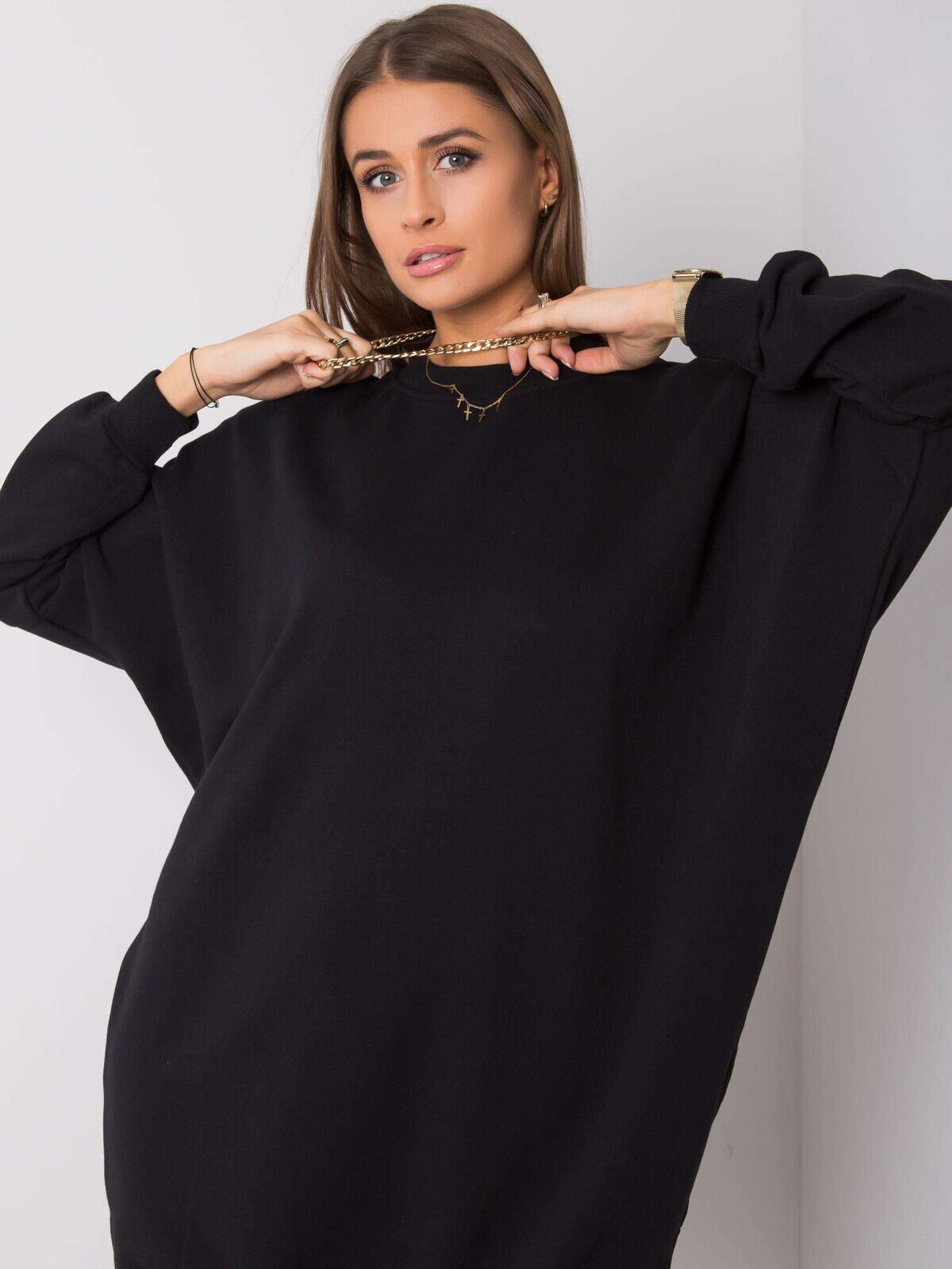 Dámské šaty Fashionhunters Oversized