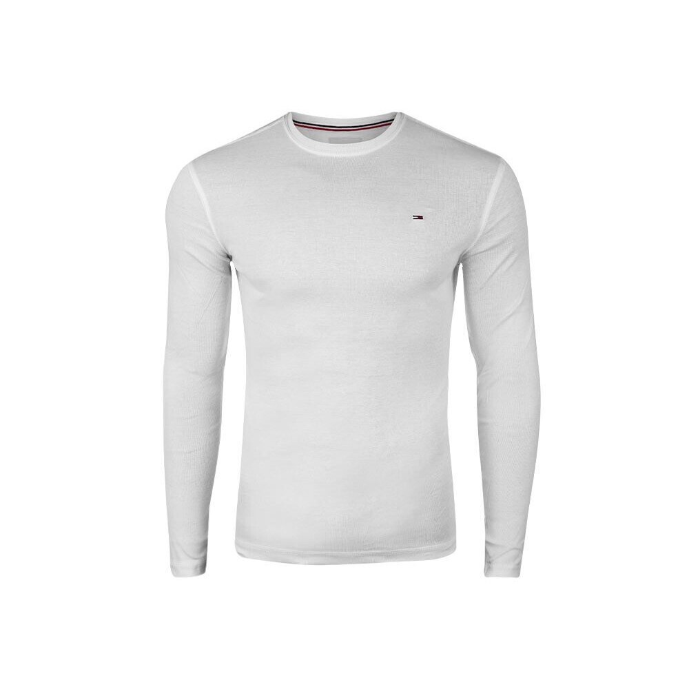 Bílé triko Tommy Hilfiger s dlouhým rukávem
