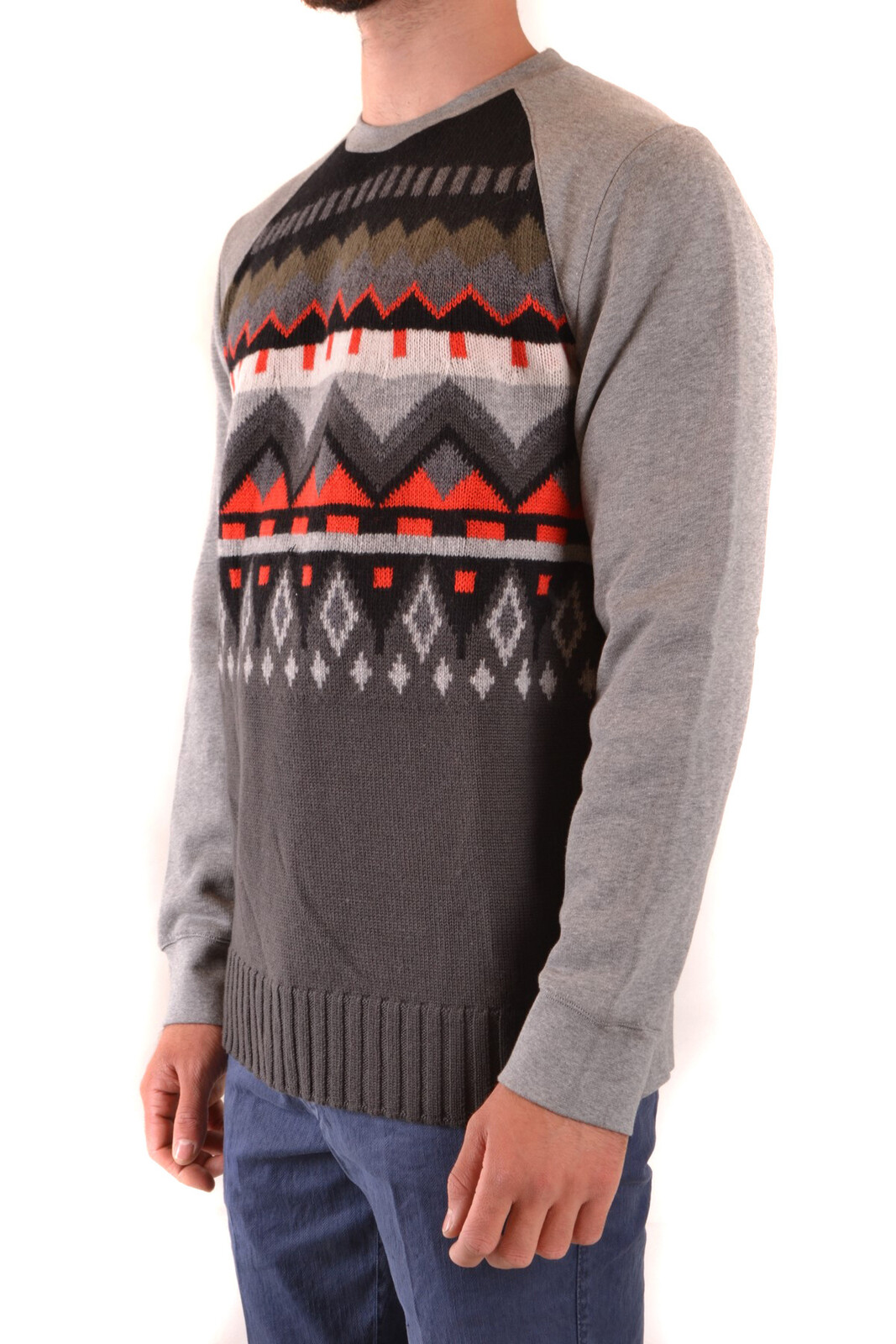 Paolo Pecora pánský svetr s geometrickým vzorem