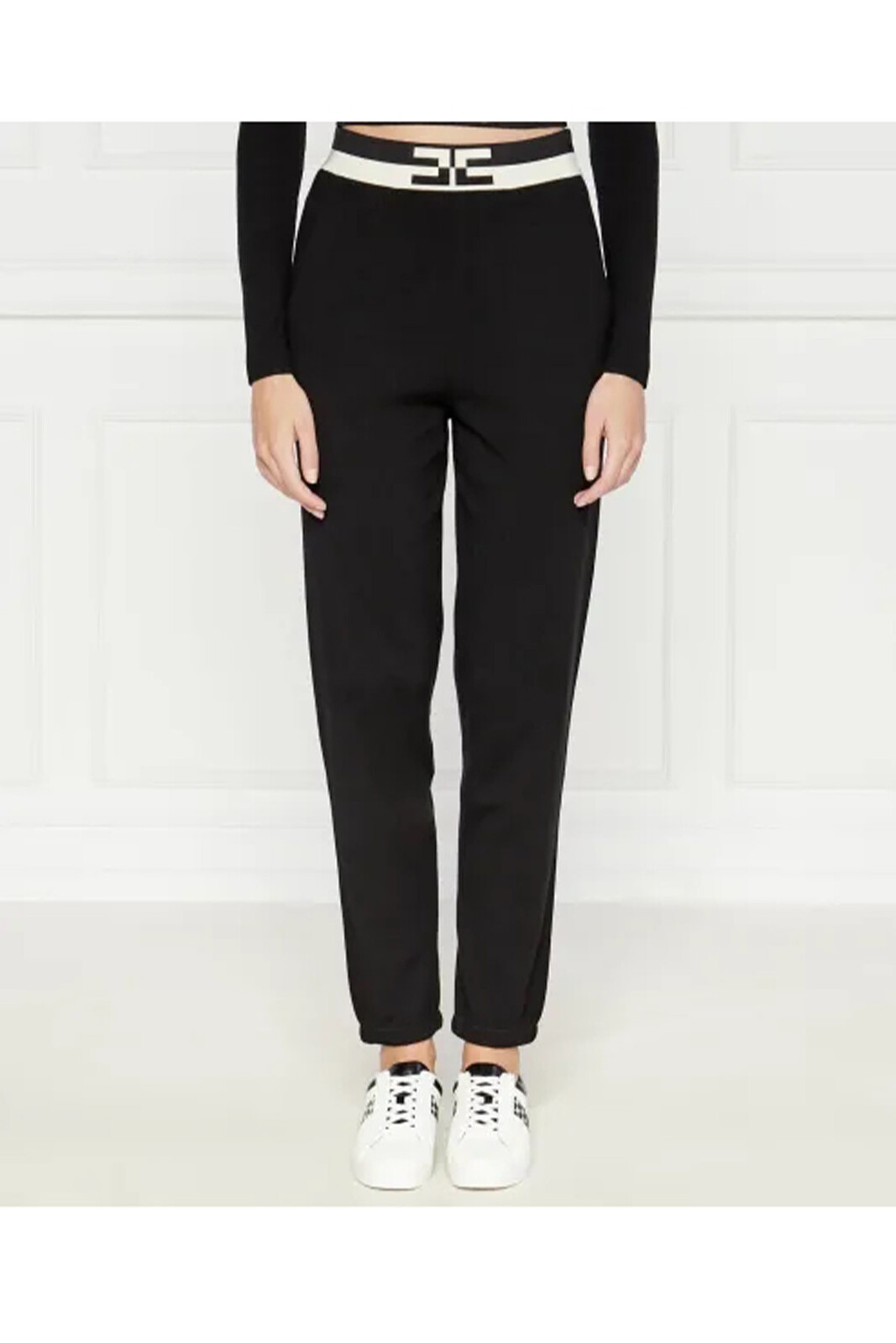 Elisabetta Franchi černé kalhoty