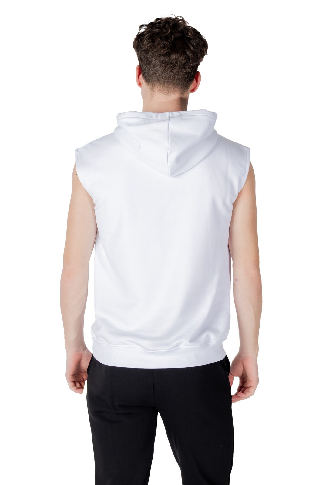 Pánská bílá mikina bez rukávů