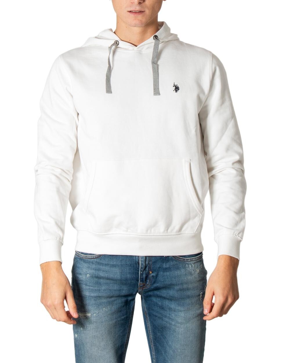 Bílá mikina s kapucí US Polo Assn.