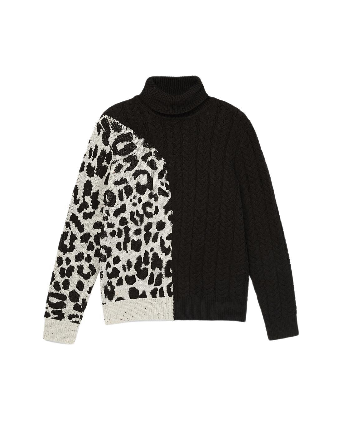 Desigual dámský rolák s leopardím vzorem