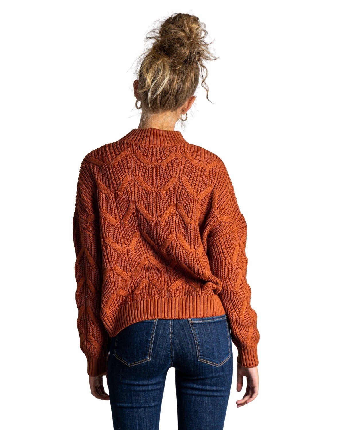 Oranžový svetr Only