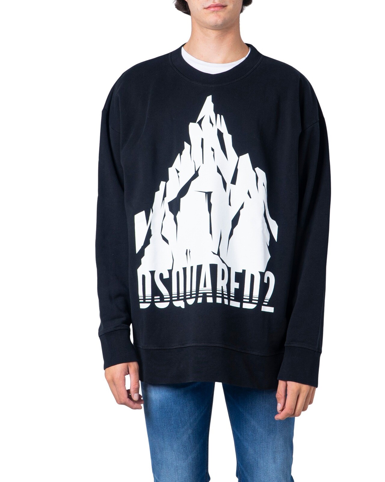 Černá mikina Dsquared2 s potiskem