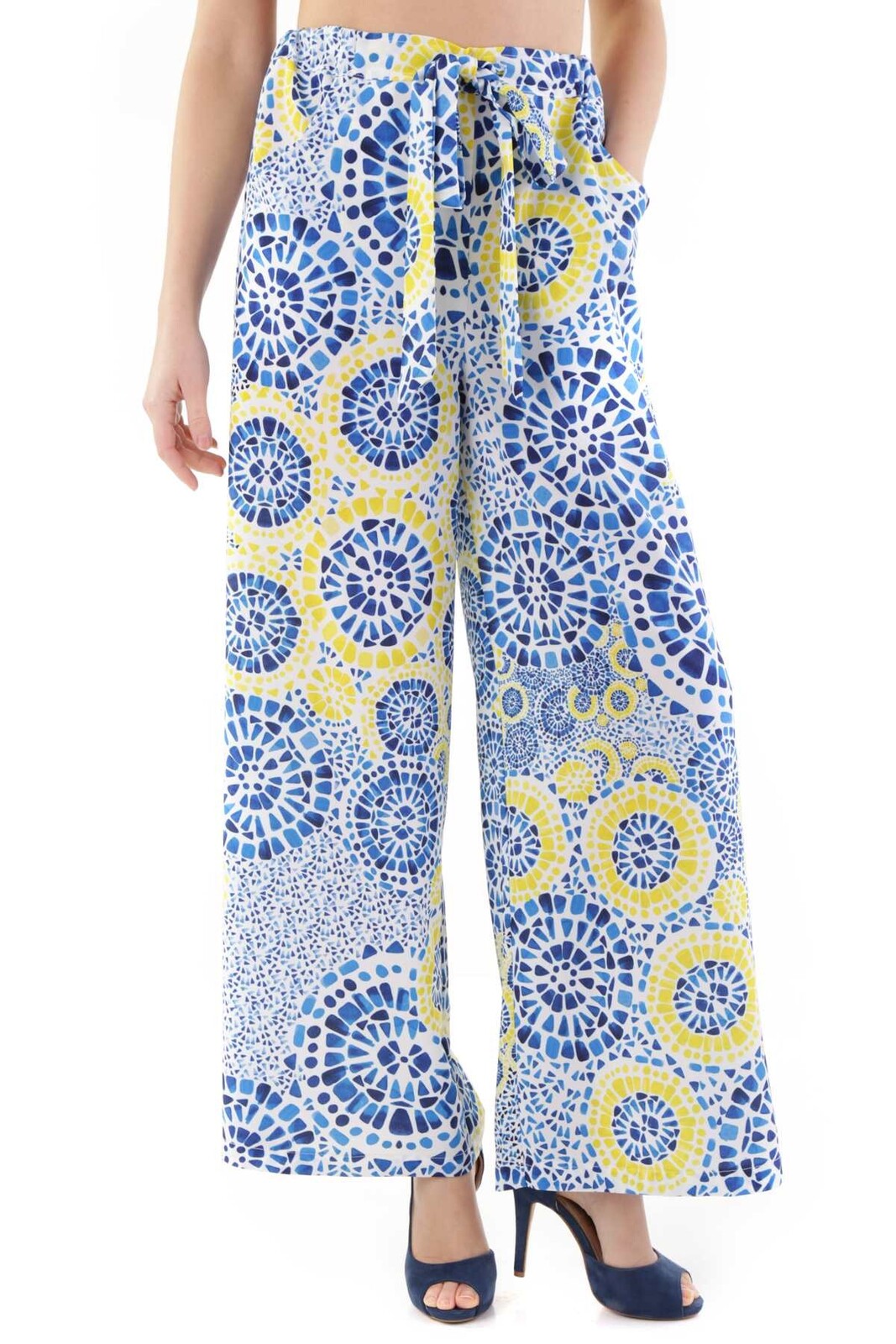 Vzorované kalhoty Cristina Gavioli