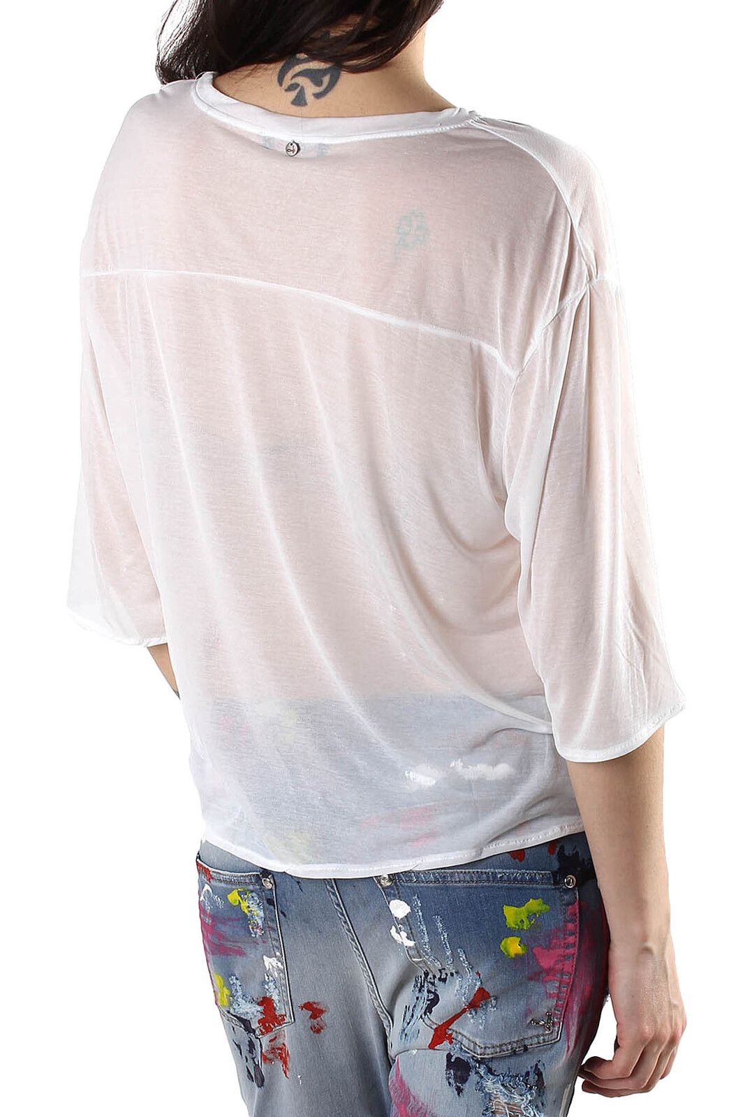 Sexy Woman Top s 3/4 rukávy