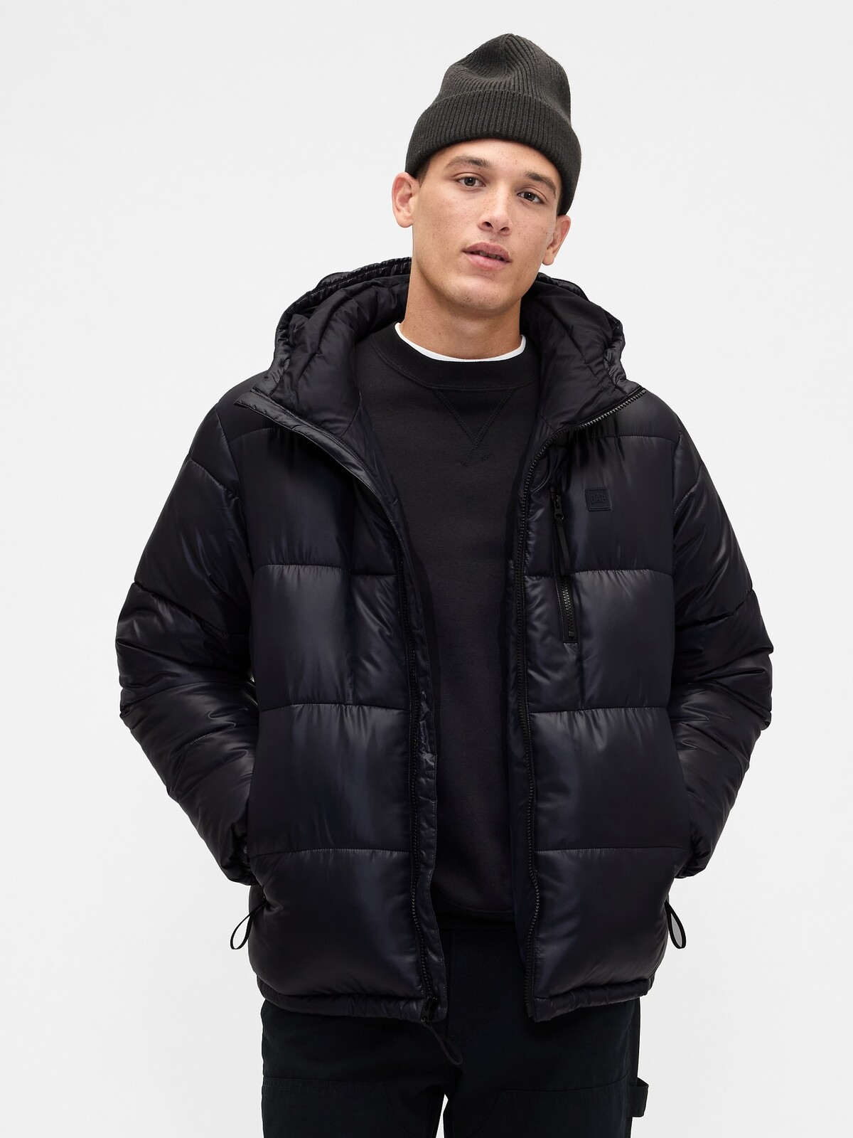 GAP prošívaná oversize zimní bunda