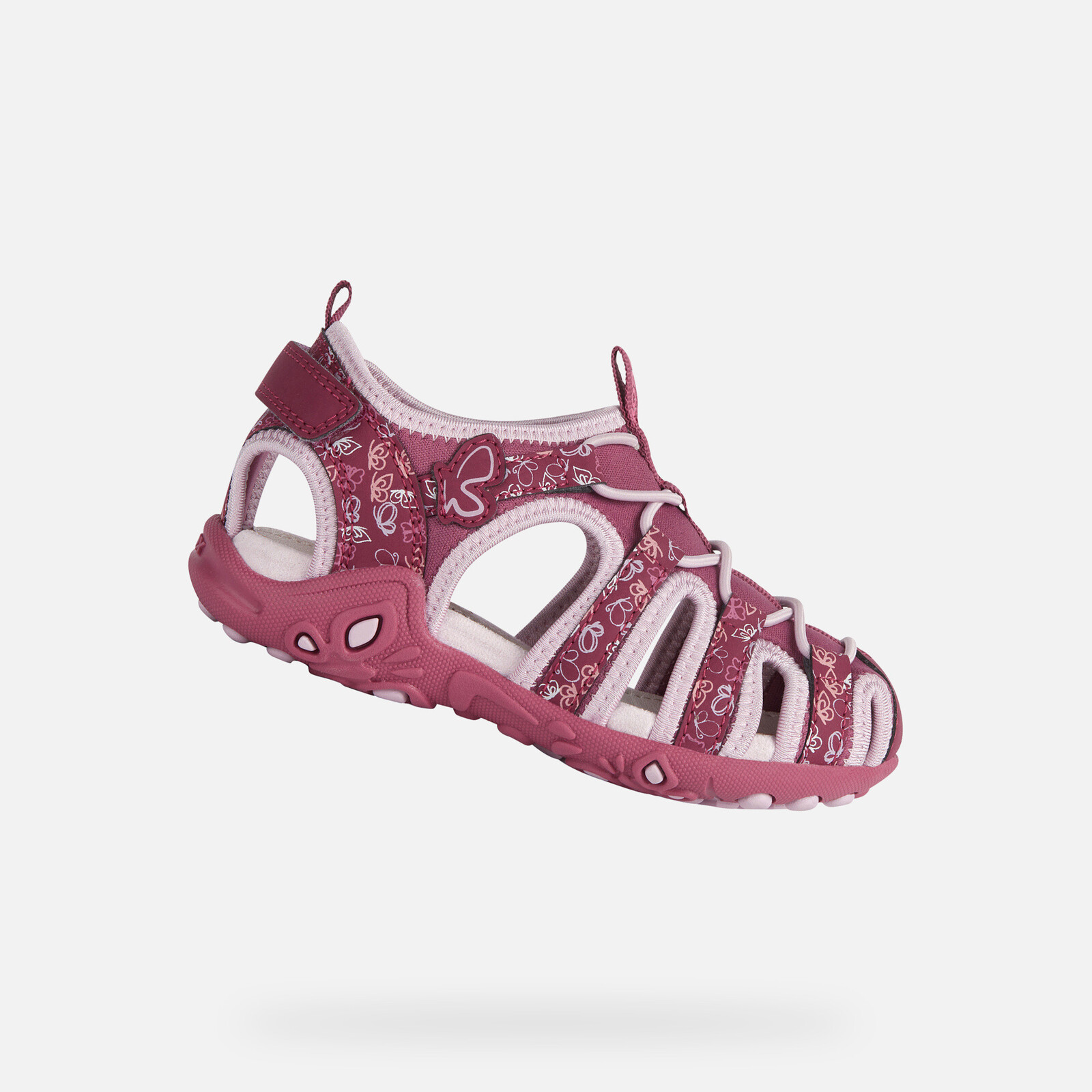 Růžové dívčí sandály Geox Whinberry G