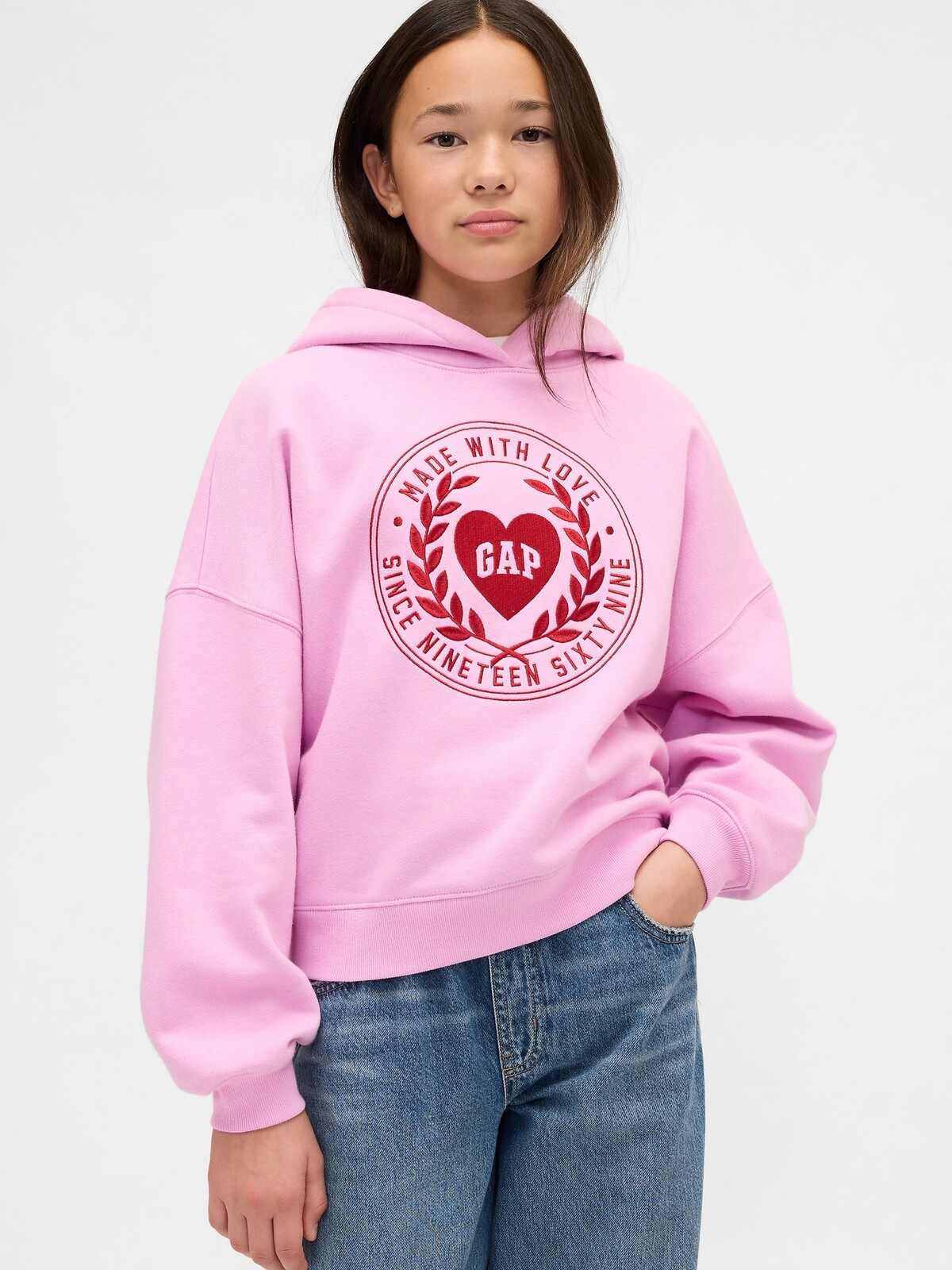 GAP Kids oversize mikina s kapucí